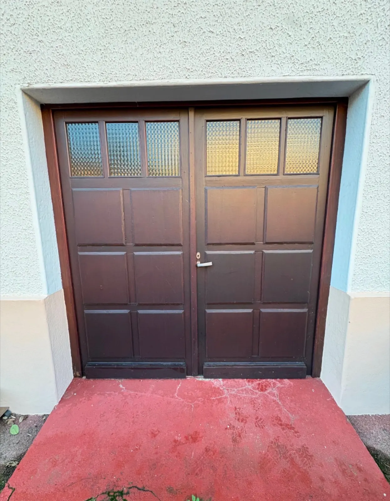 Avant : Nouvelle porte d'entrée et baie coulissante alu à la place d'une porte de garage (2)